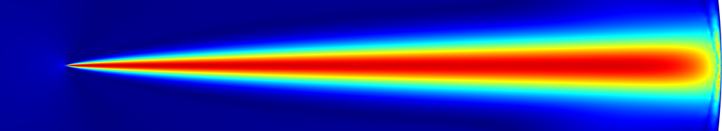 simulations avec conditions au bord de non-glissement
