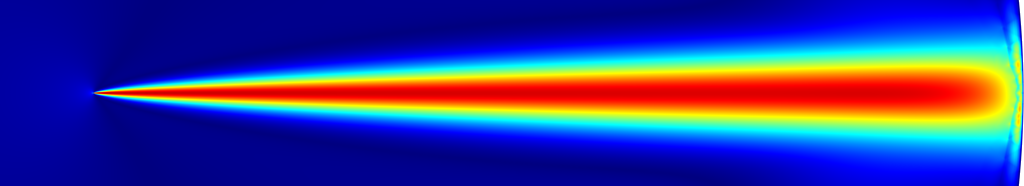 simulations avec conditions au bord de non-glissement